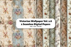 Vicorian Wallpaper Seamless Digital Paper Vol.2.6, 2 PNG Product Image 1
