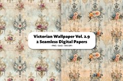 Vicorian Wallpaper Seamless Digital Paper Vol.2.9, 2 PNG Product Image 1