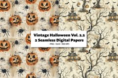 Vintage Halloween Pattern, Seamless Digital Paper Vol. 2.2 Product Image 1