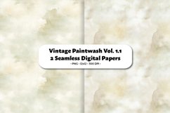 Vintage Paintwash Seamless Digital Paper Vol.1.1, 2 PNG Product Image 1