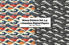 Waves Pattern Vol. 2.5 Seamless Digital Paper 2 PNG Product Image 1