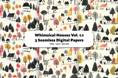 Whimsical Landscape Seamless Digital Paper Vol.1.1, 3 PNG Product Image 1
