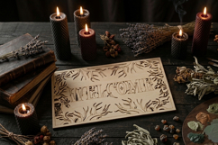 2-Layer Welcome Sign SVG | Forest Branches Laser Cut File Product Image 3