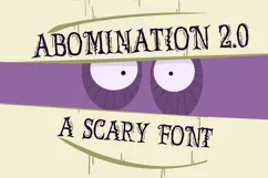 Abomination - Scary Halloween Font Product Image 2