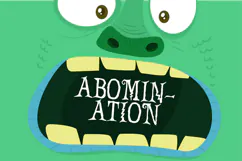 Abomination - Scary Halloween Font Product Image 1