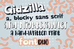 Gidzilla and Nightcrawler Font Duo Product Image 1
