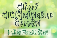 Happy Hummingbird Garden Font Family Product Image 1