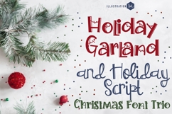 Holly Garland Font Trio Product Image 1