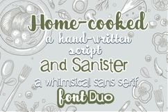 Home-cooked and Sanister Font Duo Product Image 1