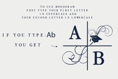 Mortarboard Monogram Font Family Product Image 4