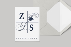 Mortarboard Monogram Font Family Product Image 3