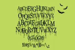 Unfortunate News Ooze | Drippy Serif Halloween Font Product Image 5