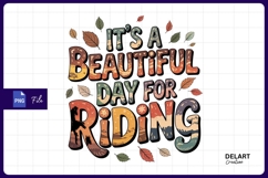 Beautiful day for riding Sublimation PNG Product Image 1