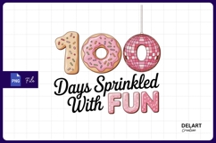 One hundred days sprinkled with fun Sublimation PNG Product Image 1