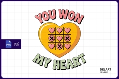 You won my heart tic tac toe PNG Product Image 1