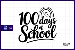 100 days of school celebration PNG Product Image 1
