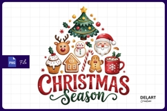 Watercolor christmas season festive elements collection PNG Product Image 1