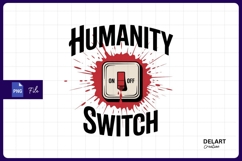 Humanity switch conceptual illustration for sublimation png Product Image 1