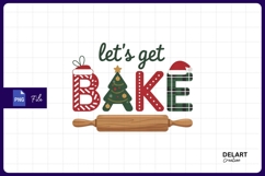 Lets get bake christmas holiday sublimation png Product Image 1