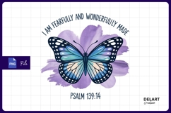 Fearfully wonderfully made butterfly sublimation png Product Image 1