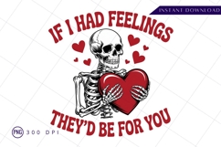 Skeleton with heart for you sublimation Png Design Product Image 1