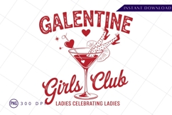 Galentine girls club party sublimation Png Design Product Image 1