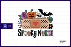 Spooky nurse halloween elements with bandage Png Design Product Image 1