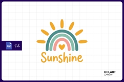 Sunshine rainbow graphic sublimation png Product Image 1