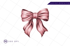 Elegant pink bow sublimation png design Product Image 1