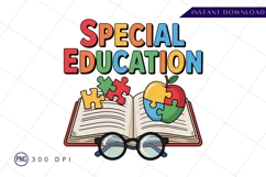 Special education cartoon graphic sublimation png Product Image 1