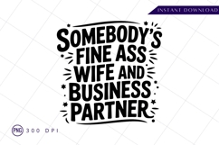 Funny wife business partner graphic sublimation PNG Product Image 1