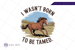Untamed horse runs wild sublimation PNG Product Image 1