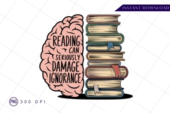 Reading brain books sublimation png Product Image 1