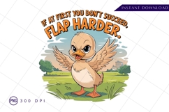 Cartoon duck flap harder sublimation png Product Image 1