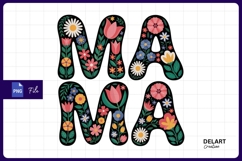 Floral mama illustration mothers day sublimation png Product Image 1