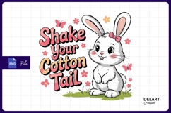 Cute cartoon bunny sublimation png Product Image 1
