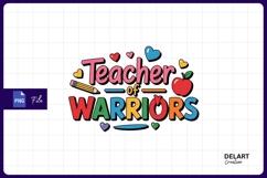 Teacher of warriors colorful graphic sublimation png Product Image 1