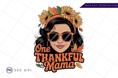 One thankful mama fall sublimation png Product Image 1