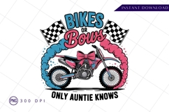 Bikes or bows gender reveal sublimation png Product Image 1