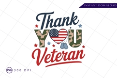Thank you veteran patriotic sublimation PNG Product Image 1