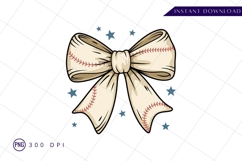 Baseball bow tie with green stars sublimation png Product Image 1