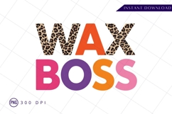 Wax boss colorful lettering sublimation png Product Image 1