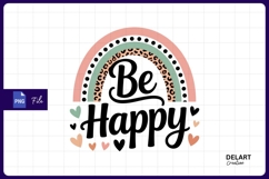Be happy rainbow sublimation png Product Image 1