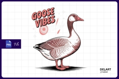 Goose vibes only cartoon sublimation png Product Image 1