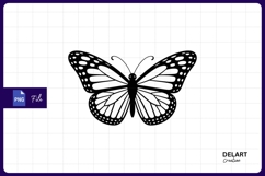 Black and white butterfly sublimation png Product Image 1