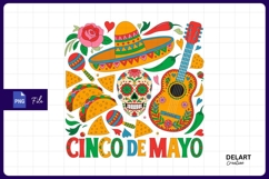 Colorful cinco de mayo celebration sublimation png Product Image 1