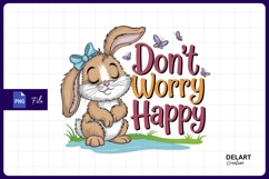 Cute bunny sublimation png illustration for print PNG Product Image 1