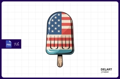 American flag popsicle sublimation png Product Image 1