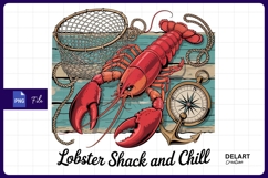 Lobster compass anchor coastal sublimation png Product Image 1