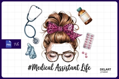 Medical assistant life sublimation design PNG Product Image 1